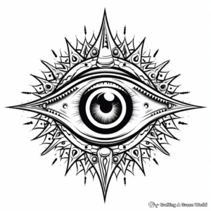 Evil Eye Protection Talisman: Culture Rich Coloring Pages 4