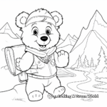 Exciting Adventure with Bear Paw Treasure Map Coloring Pages 4
