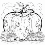 Exciting Apple Coloring Pages 2