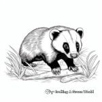 Exciting Badger Hunting Coloring Pages 4