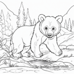 Exciting Bear Hunting Season Coloring Pages 1