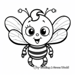 Exciting Bumblebee and Clover Coloring Pages 3