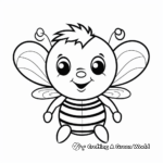 Exciting Bumblebee and Clover Coloring Pages 4