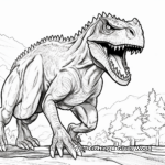 Exciting Carnotaurus Dinosaur Coloring Pages 2