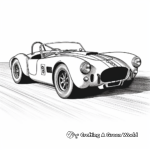 Exciting Classic Racing Car: Shelby Cobra Coloring Page 3