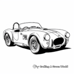 Exciting Classic Racing Car: Shelby Cobra Coloring Page 4