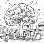 Exciting Community Arbor Day Coloring Pages 2