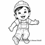 Exciting Construction Worker Overalls Coloring Pages 4