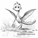 Exciting Dimorphodon Hunt Coloring Sheets 4