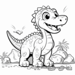 Exciting Dinosaur Fossils Coloring Pages 1