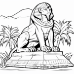 Exciting Egyptian Sphinx Coloring Pages 1
