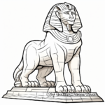 Exciting Egyptian Sphinx Coloring Pages 3