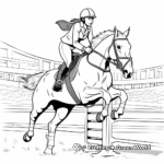 Exciting Equestrian Events at The Olympics Coloring Pages 1