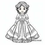 Exciting Ethnic Dress Coloring Pages 3