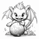 Exciting Fireball Dragon Coloring Pages 3