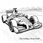 Exciting Formula 1 Race Car Coloring Pages 2