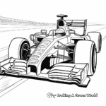Exciting Formula 1 Race Car Coloring Pages 4