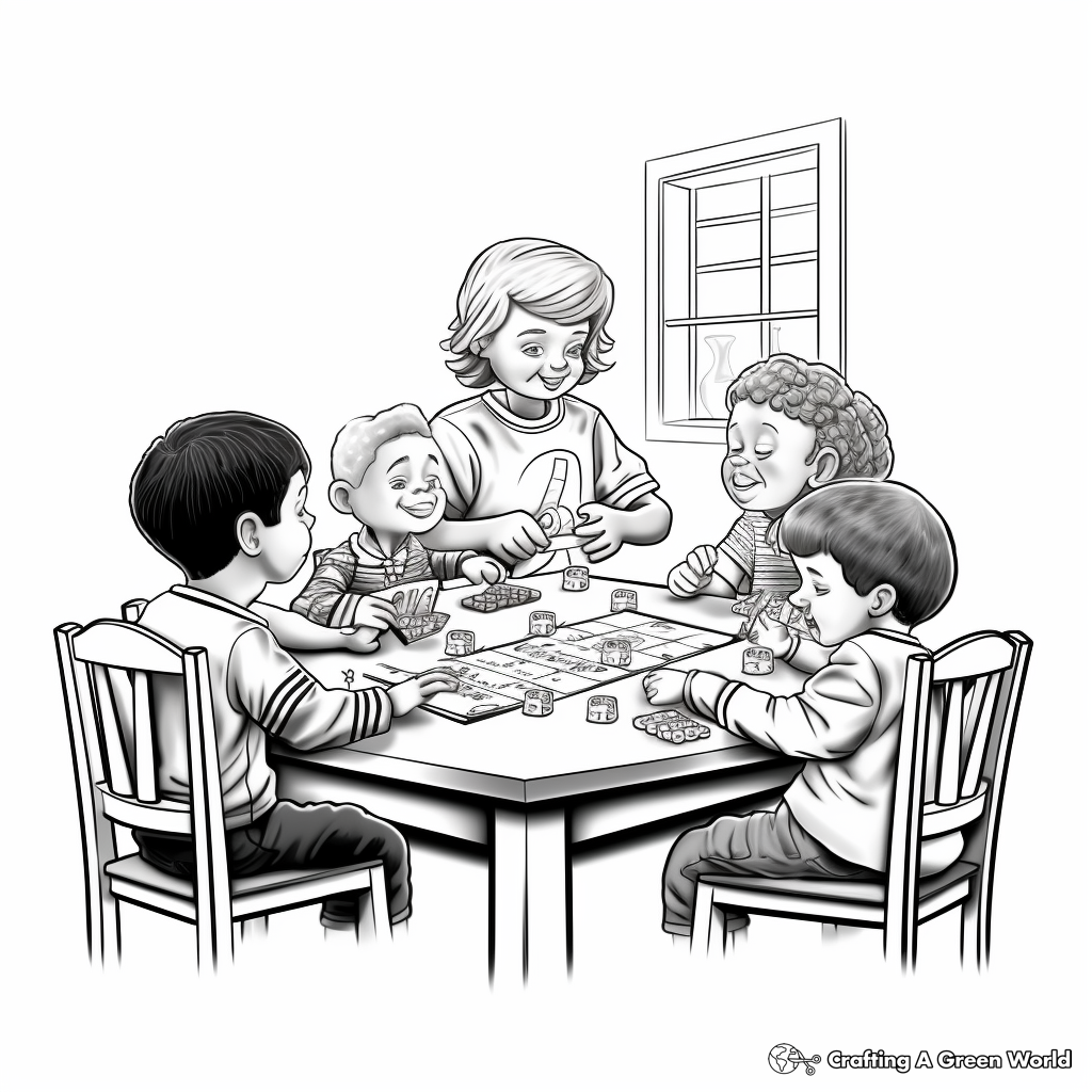 Exciting Friday Game Night Coloring Pages 2