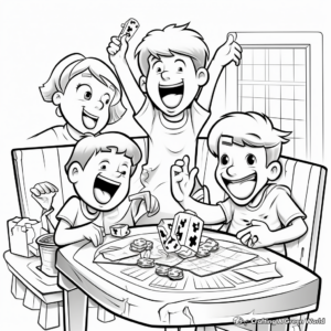 Exciting Friday Game Night Coloring Pages 3