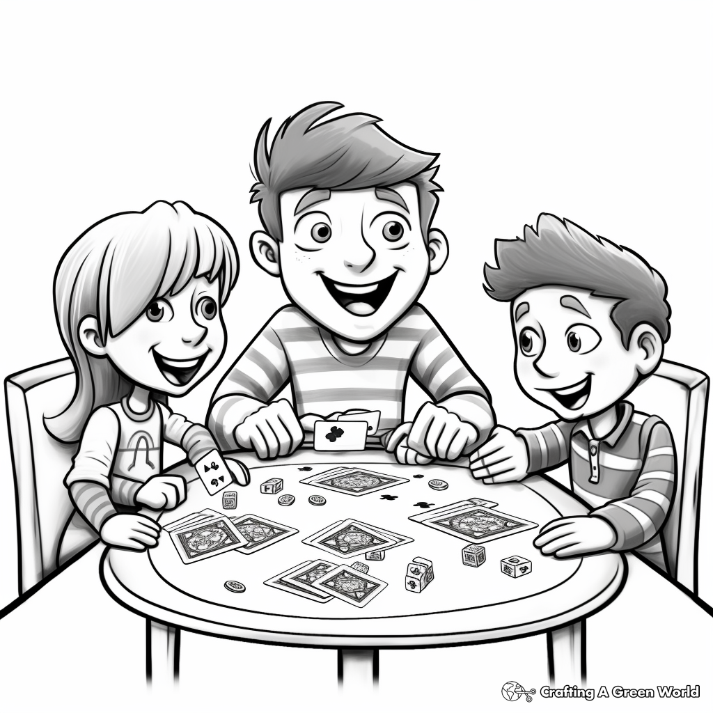 Exciting Friday Game Night Coloring Pages 4