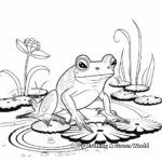 Exciting Frog Life Cycle Adaptation Coloring Pages 4