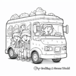 Exciting Ice Cream Truck Coloring Pages 1