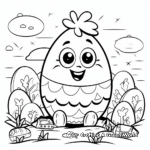 Exciting Kindergarten Easter Coloring Pages 3