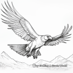 Exciting Macaw in flight Coloring Pages 3