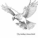 Exciting Macaw in flight Coloring Pages 4