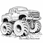 Exciting Monster Truck Coloring Pages 1