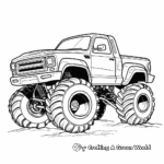 Exciting Monster Truck Coloring Pages 2