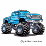 Exciting Monster Truck Coloring Pages 4