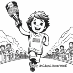 Exciting Olympic Torch Relay Coloring Pages 3