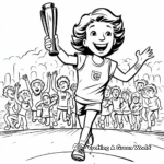 Exciting Olympic Torch Relay Coloring Pages 4