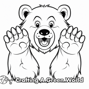 Bear Paw Coloring Pages - Free &amp; Printable!
