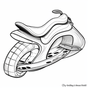 Exciting Racing Saddle Coloring Sheets 1