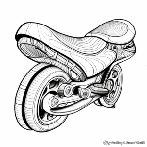 Exciting Racing Saddle Coloring Sheets 3