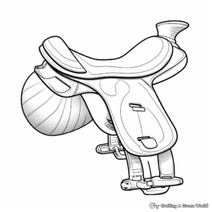 Exciting Racing Saddle Coloring Sheets 4
