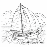 Exciting Sailboat in Storm Coloring Pages 4