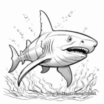 Exciting Shark Coloring Pages 1