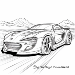 Exciting Sports Car Racing Coloring Pages 3