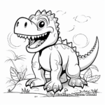 Exciting T-Rex Coloring Pages for Toddlers 2