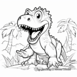 Exciting T-Rex Coloring Pages for Toddlers 4