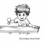 Exciting Table Tennis Coloring Pages 2