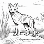 Exciting Tasmanian Tiger Coloring Pages 1