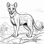 Exciting Tasmanian Tiger Coloring Pages 3