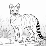 Exciting Tasmanian Tiger Coloring Pages 4