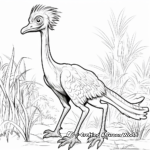 Exciting Troodon Hunting Scene Coloring Pages 3