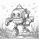 Exciting Underwater Robot Coloring Pages 4