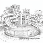 Exciting Water Park Coloring Pages 2